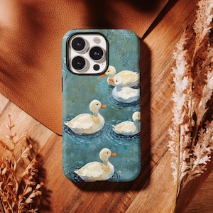 Duck Phone Case Silly Goose Animal Cover fit for iPhone 16 Pro Max 15 14 13 12 11 XS Plus Samsung S25 S24 A55 A54,Tough Phone case,samsung