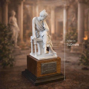 ヴィーナス座像ミニチュア｜古代ギリシャ女神樹脂彫刻｜デスクトップミュージアムコレクターズアイテム