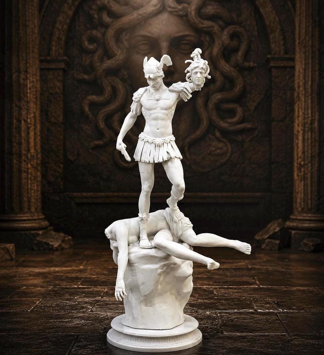 Perseus medusa statue - Etsy 日本