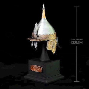 Resin Arab Warrior Helmet Replica: Islamic Medieval Armor Decor