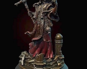 Undead High Priest Resin Miniature | Fantasy Diorama Kit (Unpainted)