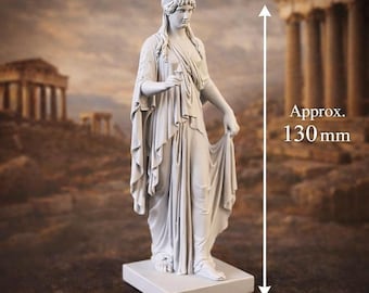 Elpis Statue - Greek Goddess of Hope, White Resin Figurine