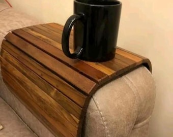 Mini bandeja de madera con patas / Bandeja para desayuno de cama, otomana para aperitivos, decoración del hogar