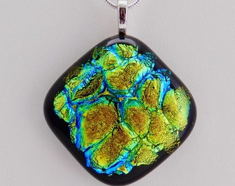 Dichroic Glass Pendant, Necklace, Pendant, Dichroic Jewelry, #7