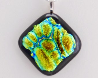 Dichroic Glass Pendant, Necklace, Pendant, Dichroic Jewelry, #13