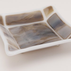Coin Tray, Small Glass Tray, Keys Tray, Odds and Ends Tray, Trinket Dish, Nut Dish, Jewelry Tray, Valet Tray, Ashtray, 5-1/4&quot; Square, #18