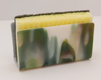 Kitchen Sponge Holder; Sponge Holder; Sponge Caddy; Sponge Rest; Scrubby Holder; Sponge Keeper; Glass Sponge Holder; Loofah Holder;  #231