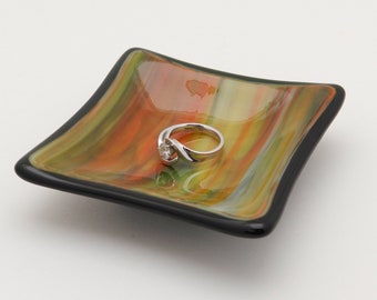 Ring Dish, Jewelry Dish, Trinket Dish, Ring Holder, Tea Bag Holder, Tea Bag Rest, Small Glass Dish, Inexpensive Gift Idea. #39