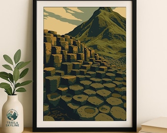 Giant's Causeway Print: Northern Ireland Basalt Rock Art