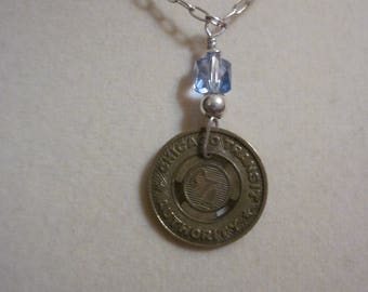 CTA Transit Token Necklace - Brass CTA Token - 20" Long