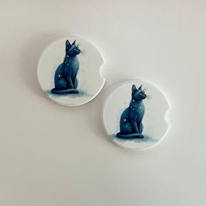 Cat Collection Car Coasters Set