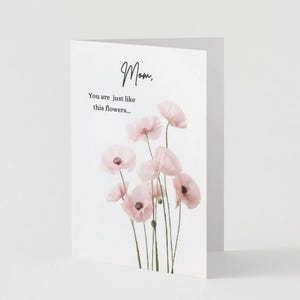 Mother's Printable Card - Special card for your mom, mothers day, Special occasion gift ideas - Digital Card - Letter.