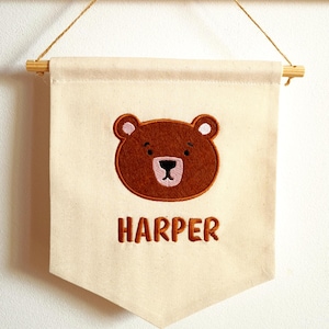 Custom Name Bunting Banner Personalized for Baby Room Decor and Nursery Wall Art