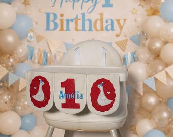 Wild One High Chair Banner, Boho Safari Brown Decor, Personalized One Garland