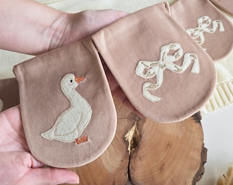 Handmade Goose Nursery Garland: Velvet & Cotton Baby Room Bunting, Ships from USA