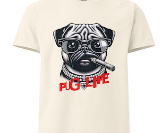 Pug Life – Funny Dog Graphic, Unisex, Oversized, Streetwear, T-Shirt for Pet Lovers