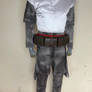 Jango Fett Full Cosplay Set with Leather Belt | Star Wars Mandalorian Armor Costume