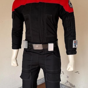 Andor Style Rebel Pilot Suit with Belt – Star Wars X-Wing Cosplay Costume