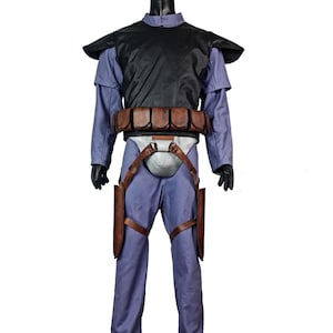 Jango Fett Mandalorian Cosplay Costume | Star Wars Inspired Armor Set with Leather Girth Belt | Bounty Hunter Suit for Men