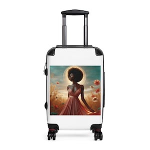Chic Travel Suitcase with Artful Design, Stylish Luggage for Women, Unique Carry-On, Perfect Gift for Travelers, Summer Vacations, [...]