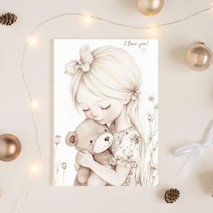 Druckbares Inneres Kind Postkarten – Notizen an Little Me – Sanfte Selbstliebe Zitate – Emotionale Heilkunst – 8 Digitale Karten zur Therapie
