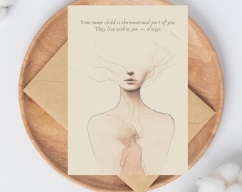 Inner Child Quote Poster: Emotional Healing Art, Therapy Office Decor (Digital Download)