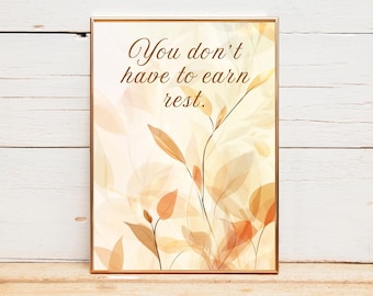 Mental Health Quote Print: Therapy Office Wall Art (Digital Download)