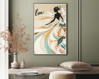 Self-Love Wall Art, Inspirational Poster, Emotional Healing Printable Art