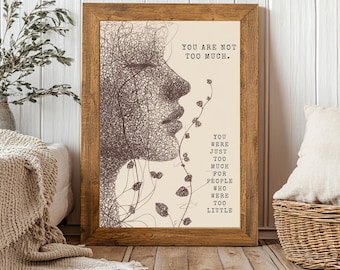 Emotional Healing Quote Print: Inner Child Affirmation, Therapy Office Decor (Digital Download)