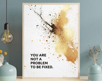 Mental Health Affirmation Print: Therapy Office Decor (Digital Download)