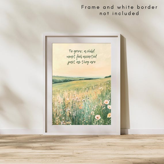 Inspirational Therapy Quote Poster: Inner Child Healing Art (Digital Download)