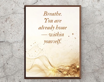 Mental Health Quote Print: Minimalist Therapy Office Decor (Digital Download)
