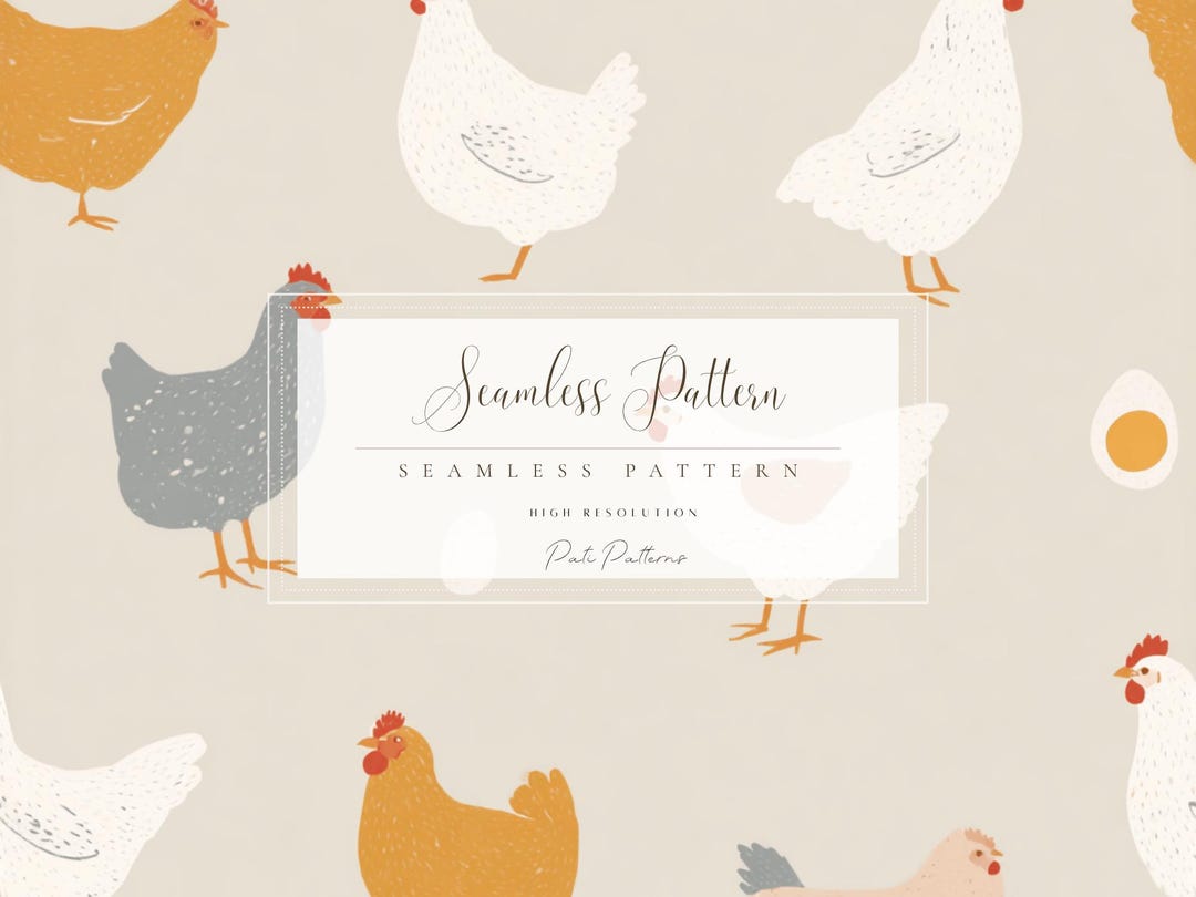 Chicken Pattern Digital This item is unavailable - Etsy
