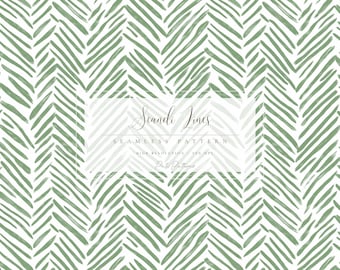 Motivo a spina di pesce senza soluzione di continuità in formato PNG, carta digitale astratta verde salvia con sfondo, design tessile minimalista per branding e arredamento
