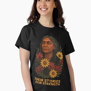 Adult Unisex Tee - Their Stories, Our Strength | T-shirt | Aboriginal | Elders | Mob | First Nations | Indigenous