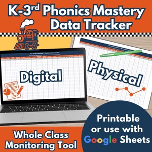 K-3rd Grade Phonics Mastery Tracker (Digital Download)