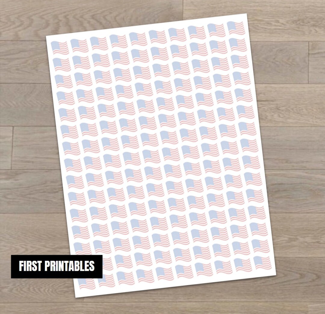 Printable American Flag Stationary USA United States Theme - Etsy
