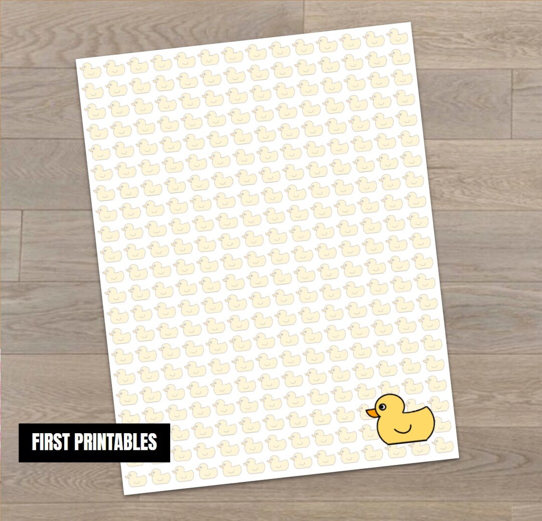 Printable Rubber Ducky Stationary - Etsy