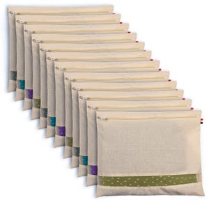 Handmade Cotton Saree Cover Set | Ethnic Wardrobe Organizer