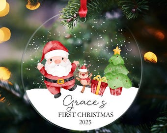 Baby's First Christmas Bauble Gifts,Custom New Baby Keepsake Christmas Ornament,Christmas Tree Decor,2026 Newborn Baby's 1st Christmas Gifts