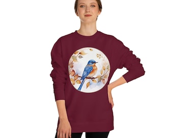 Blue Bird Bluebird Mom Grandmother Unisex Crew Neck Sweatshirt