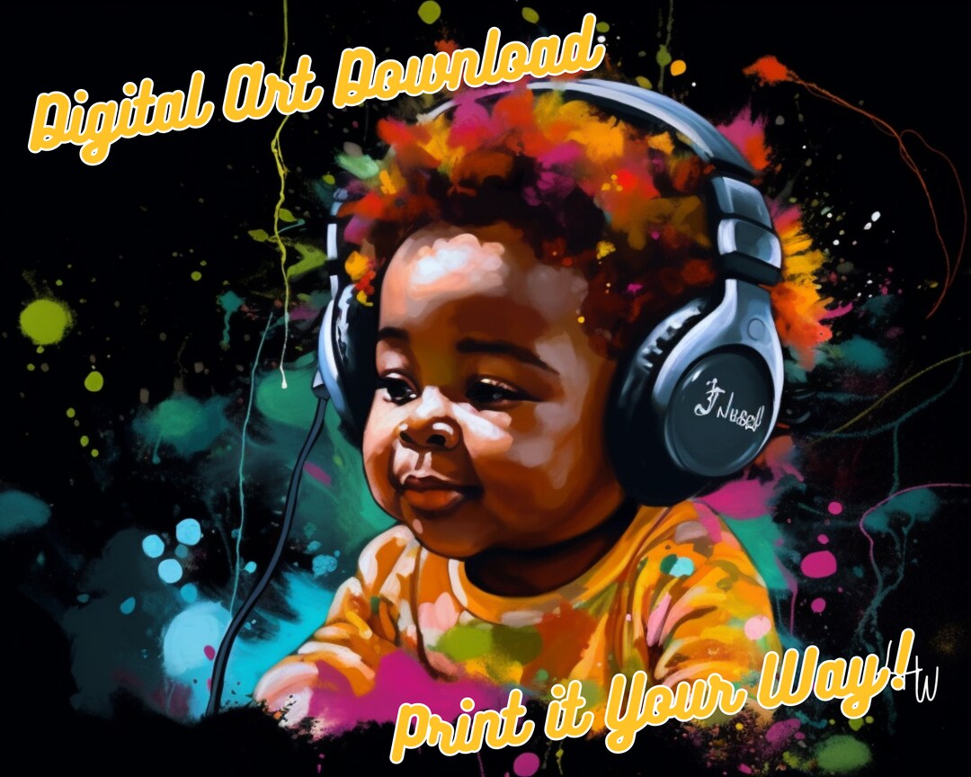 Baby Anthony Jammin' Music Headphones Collection Acrylic Etsy