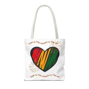 Vibrant Love Tote Bag, Colorful Reusable Shopping Bag