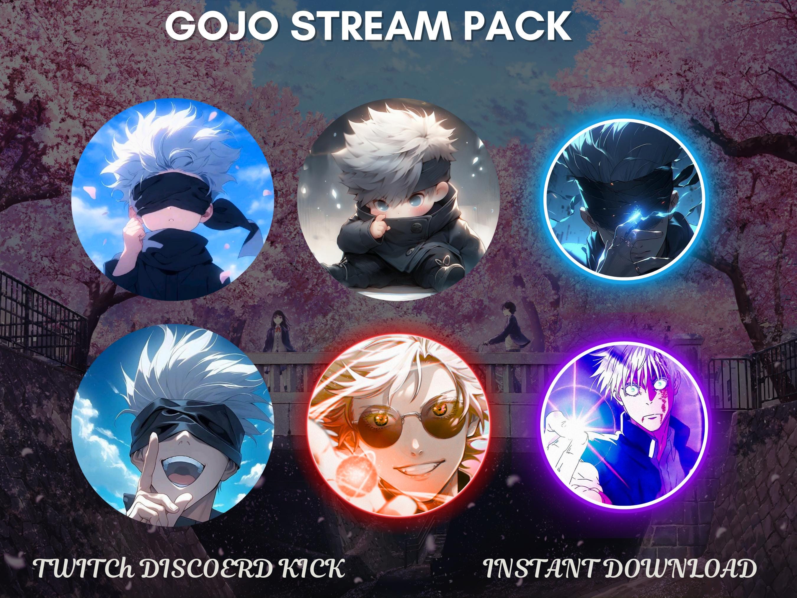 Anime Mystic Stream Overlay Pack PNG | Twitch Screens, Panels & Visuals ...