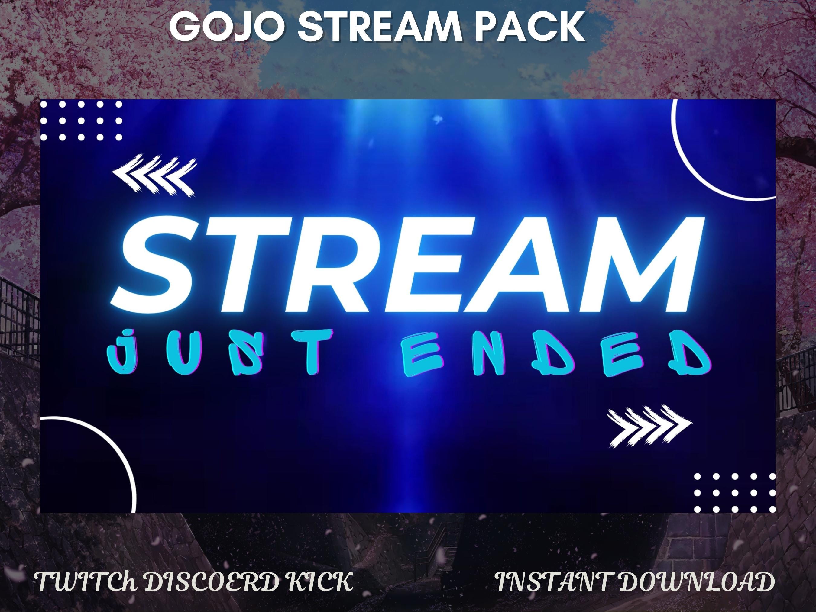 Anime Mystic Stream Overlay Pack PNG | Twitch Screens, Panels & Visuals ...