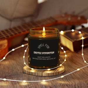 Erectile Dysfunction Spell Candle, Coconut Apricot Wax, Ritual Candle