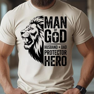 Lion of Judah PNG: Christian Dad Shirt Design (Digital Download)