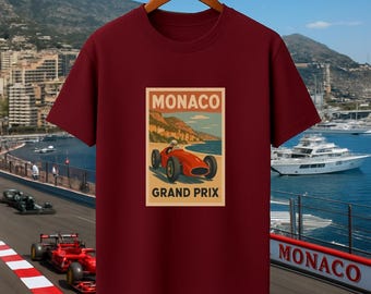 Retro Monaco Grand Prix T-Shirt: Vintage F1 Racing Tee