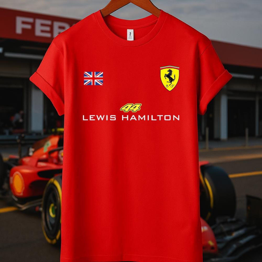 フェラーリルイスハミルトンオリジナルTシャツXLサイズ 未使用新品 ルイ・スハミルトン オリジナルTシャツ XLサイズ未開封新品