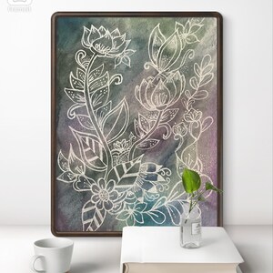 Botanical watercolour digital download
